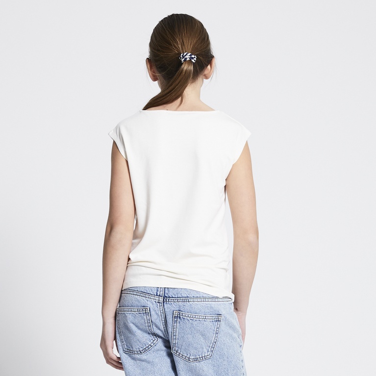 Soft feel top "Livia star" Off white
